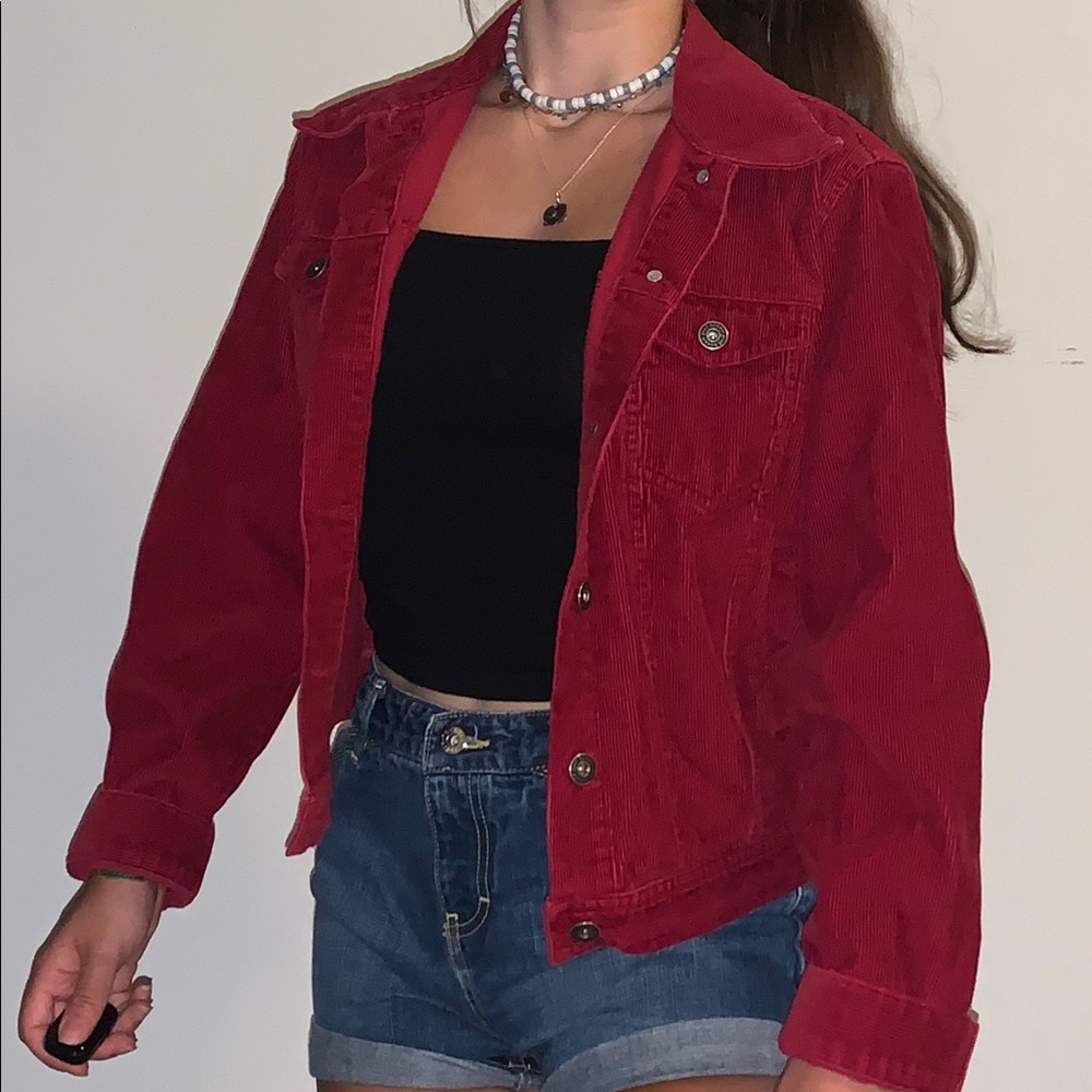 red paul harris design corduroy jacket